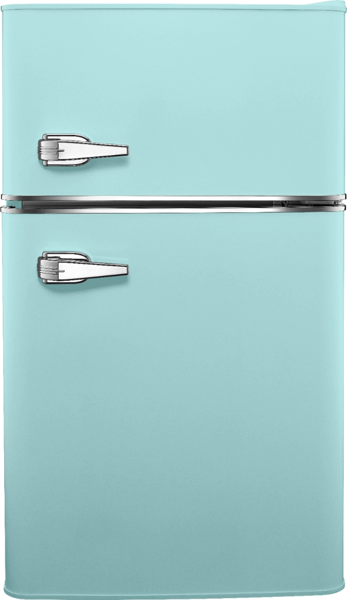Insignia - 3.1 Cu. ft. Retro Mini Fridge with Top Freezer - Cool Mint
