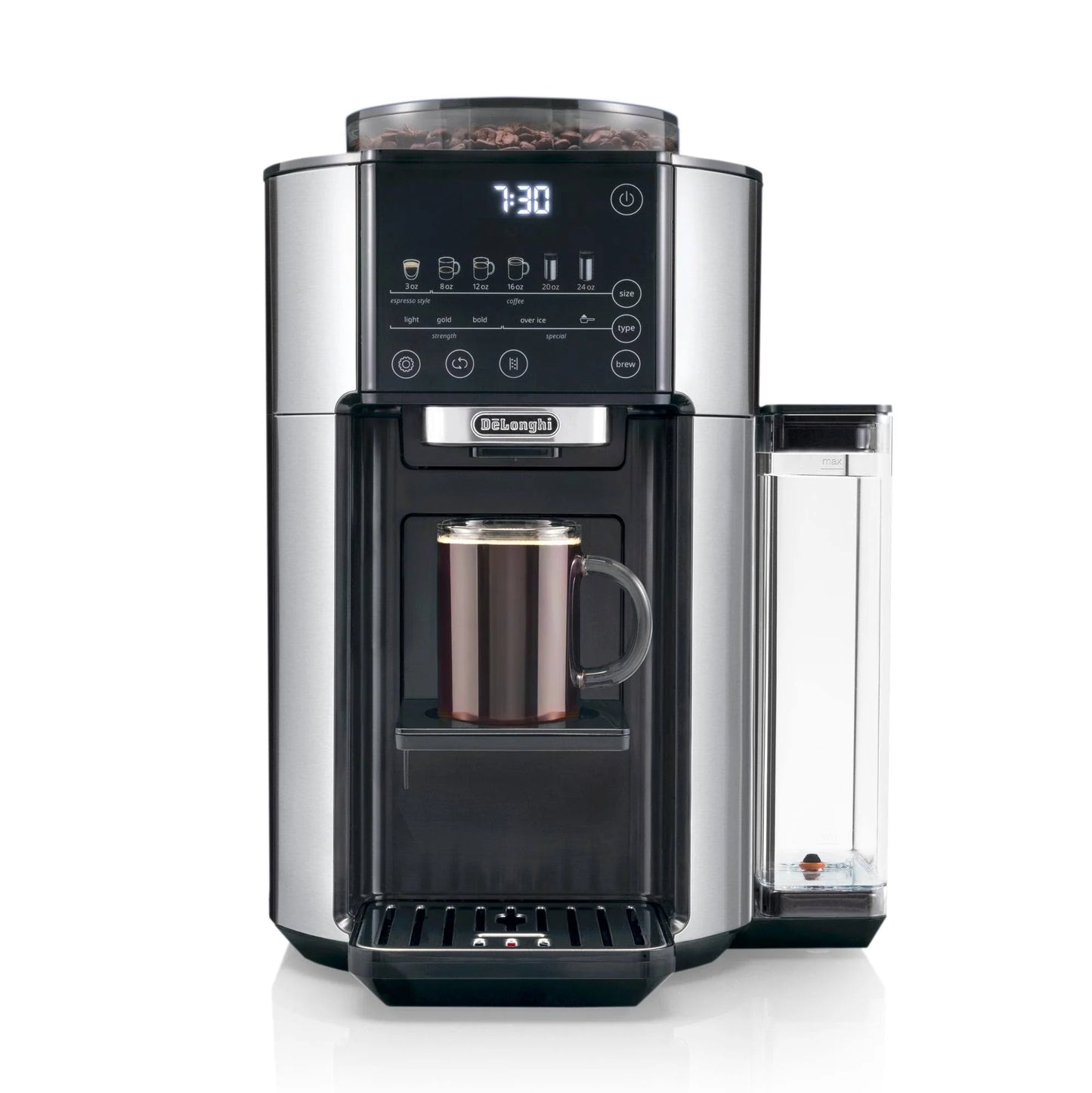 De'Longhi TrueBrew Automatic Coffee Maker with Bean Extract Technology - Black Matte