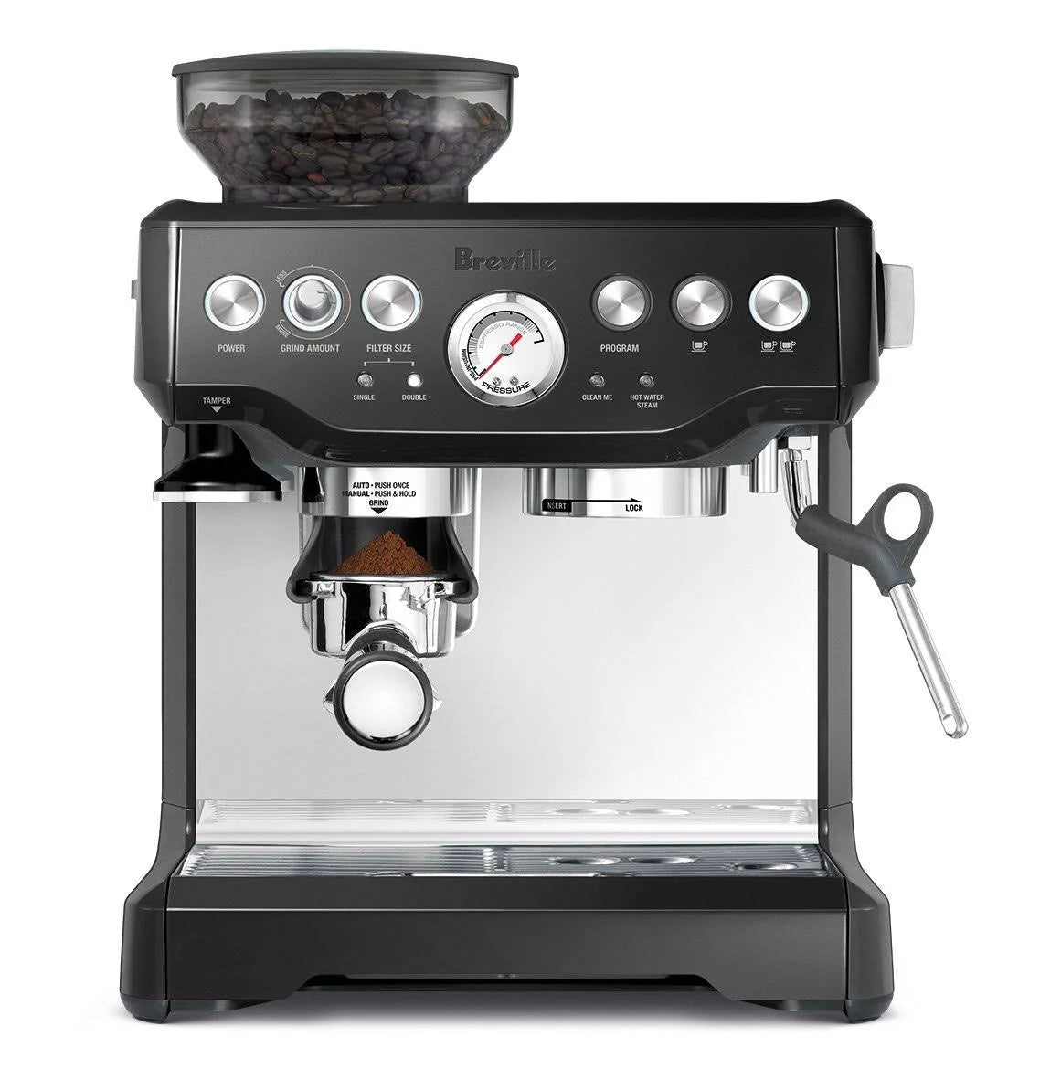 Breville Barista Express BES870XL Programmable Espresso Machine - Black Sesame