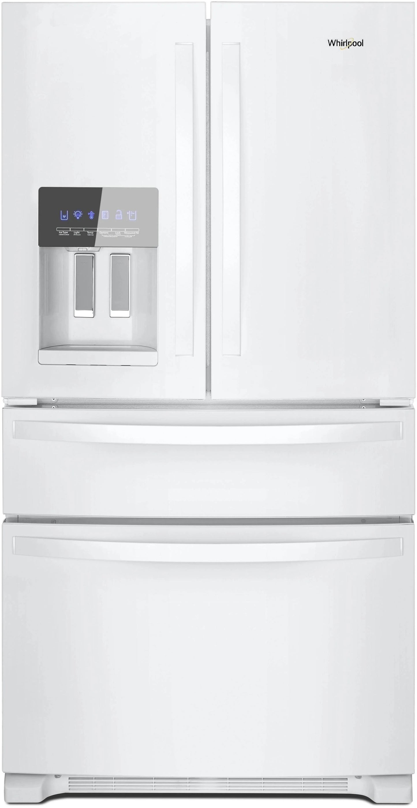 Whirlpool 36-Inch Wide French Door Refrigerator - 25 Cu. ft. White