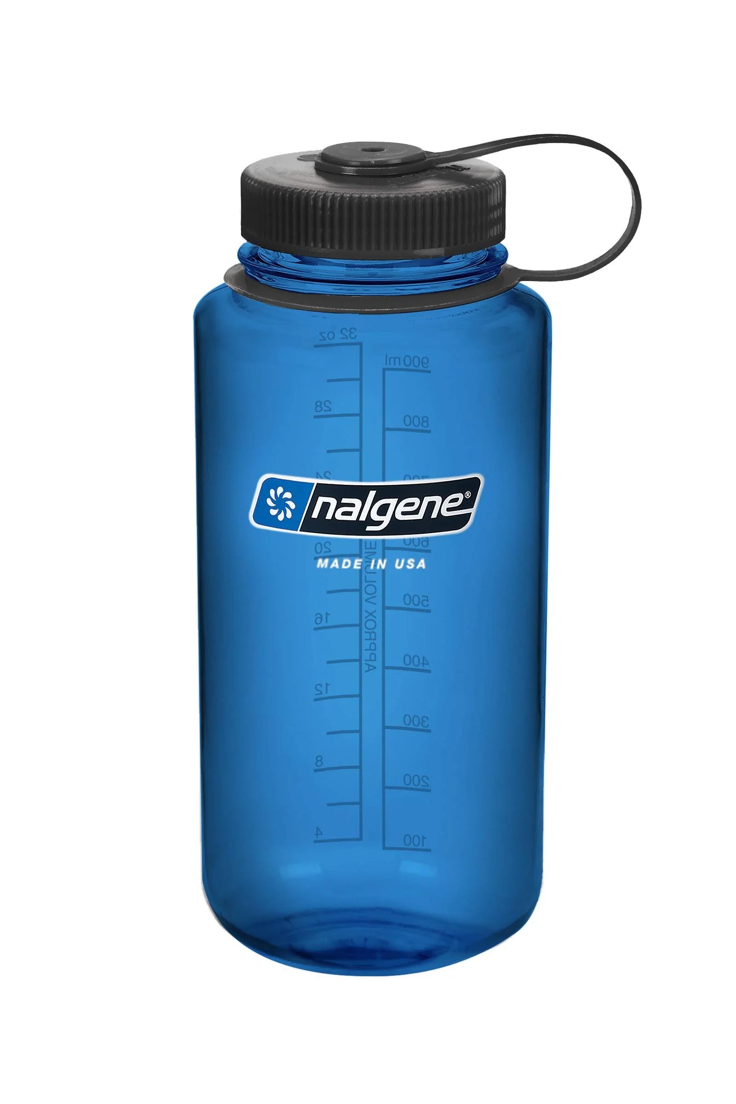Nalgene Wide Mouth Water Bottle, Blue, 32 oz