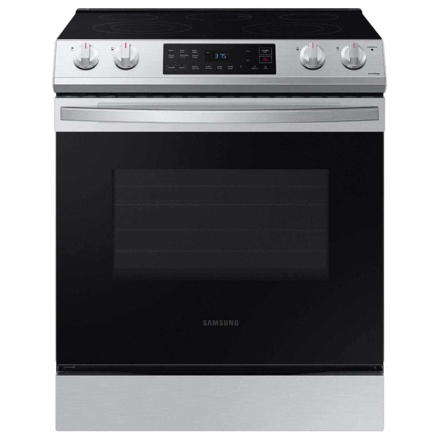 Samsung 6.3 Cu. ft. Slide-In Electric Range, Stainless Steel - NE63T8111SS