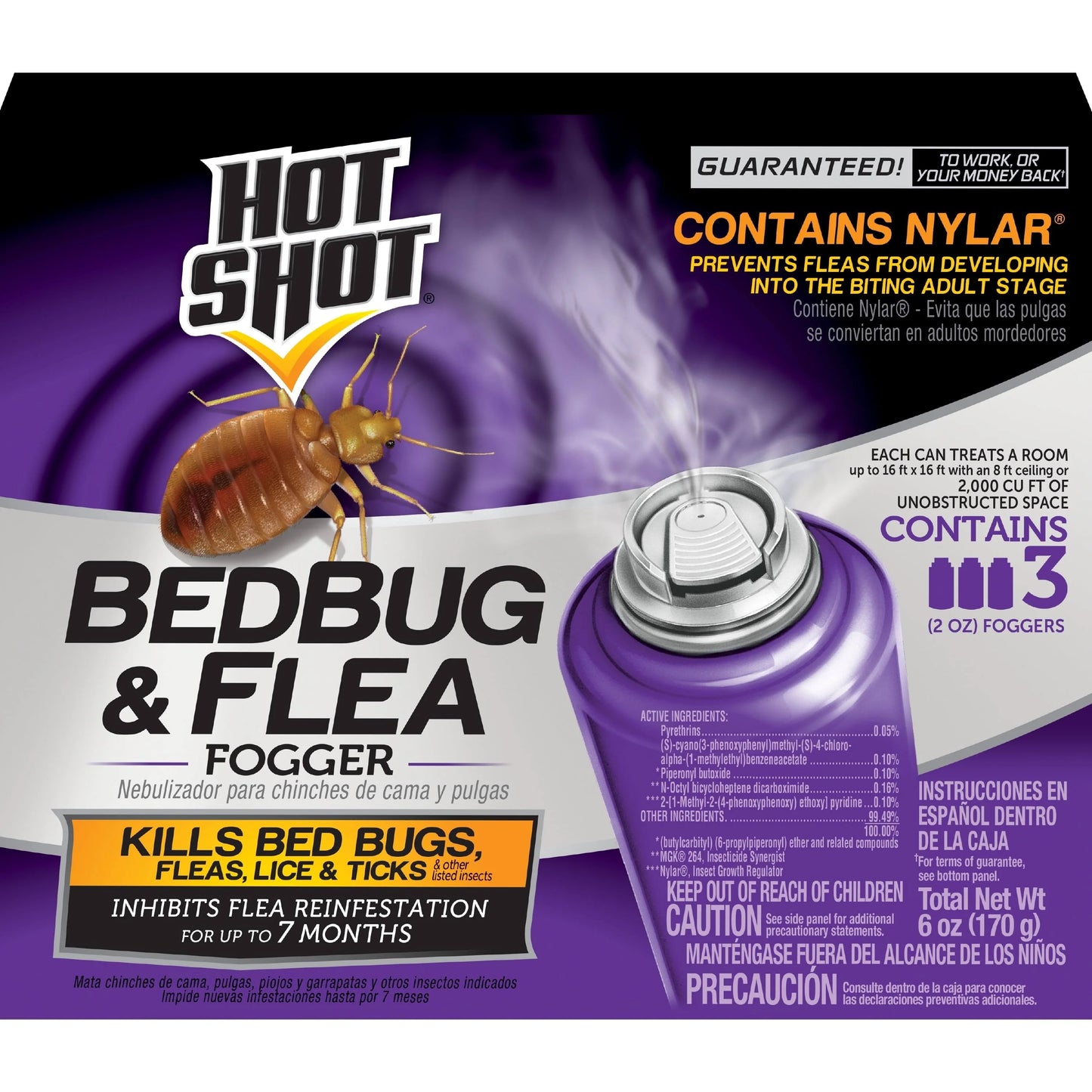 Hot Shot Bedbug & Flea Fogger with Nylar