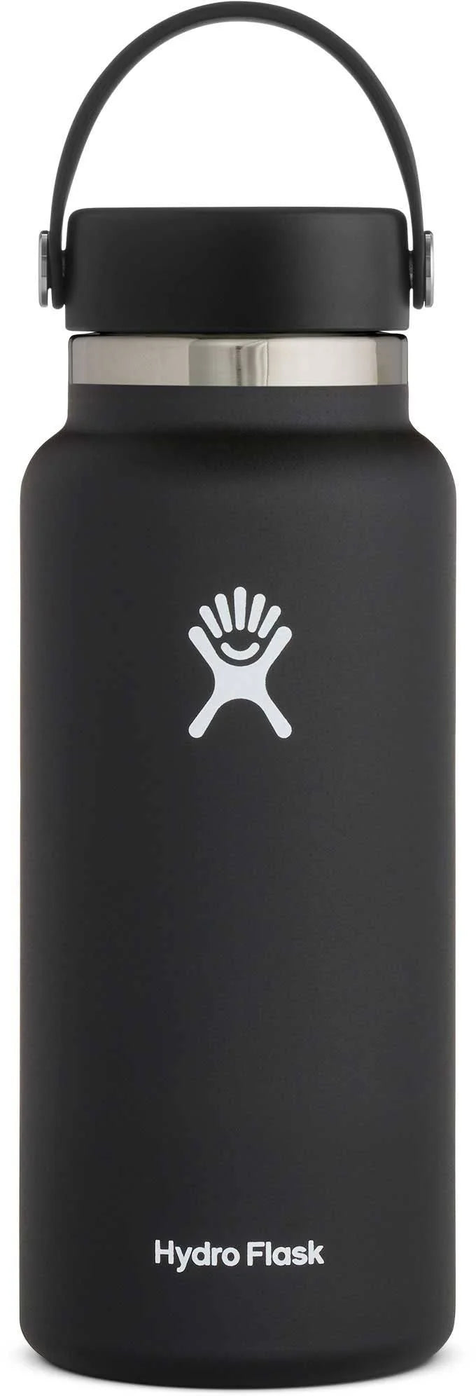 Hydro Flask Bottle, Wide Mouth, Black, 32 Ounce