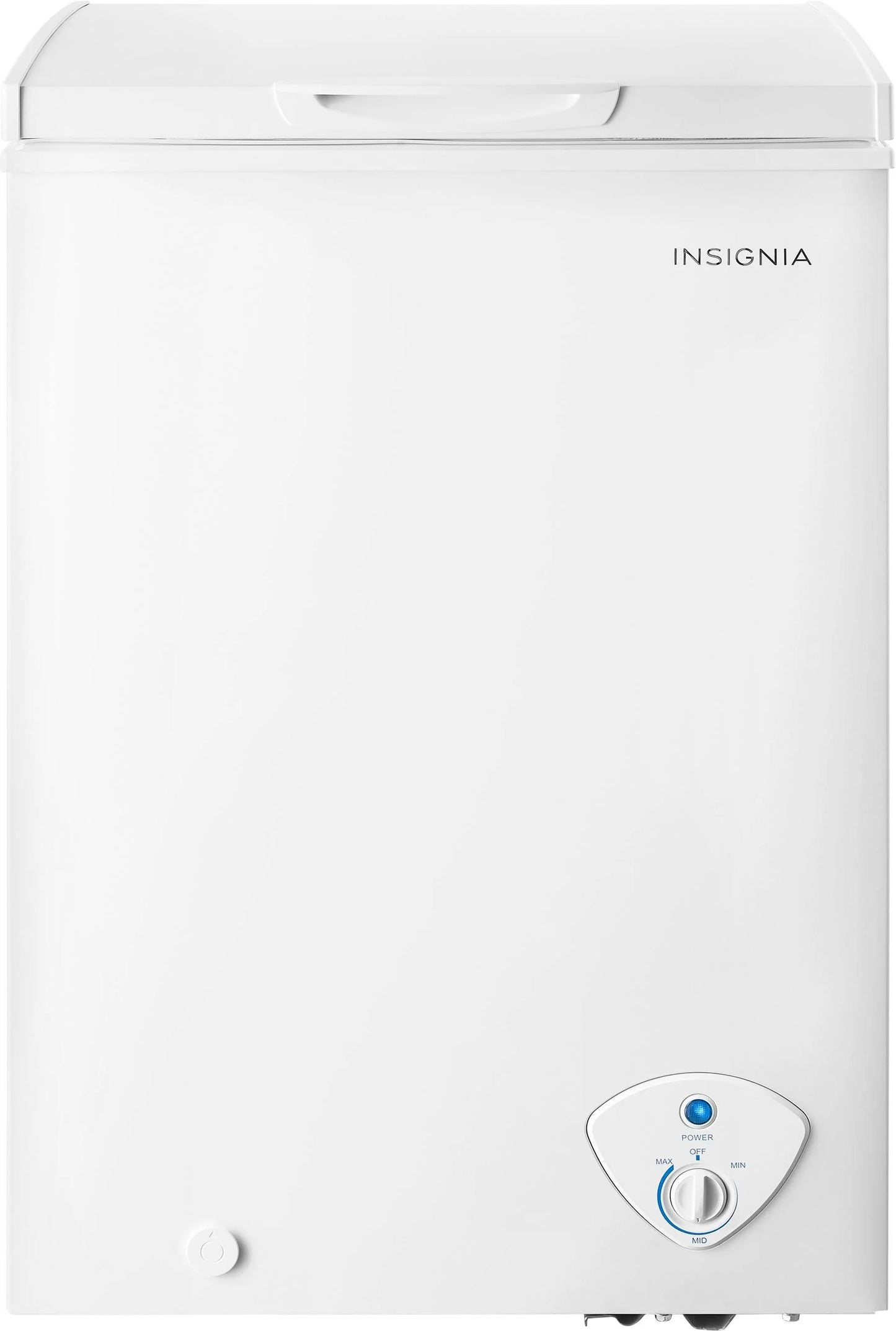 Insignia - 3.5 Cu. ft. Garage-Ready Chest Freezer - White