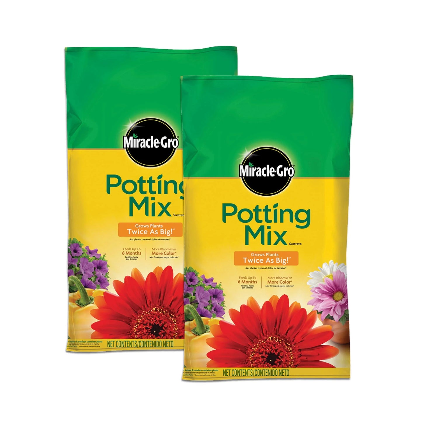 Miracle-Gro Potting Mix, 8 Qt. 2 Pack