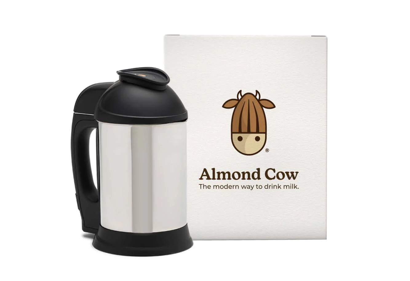 Almond Cow Nut Milk Maker Machine, Plant Based Maker For Homemade Almond, Oat, Cashew Nut Milks & More, Stainless Steel Food Machines, 5-6 Cups Per
